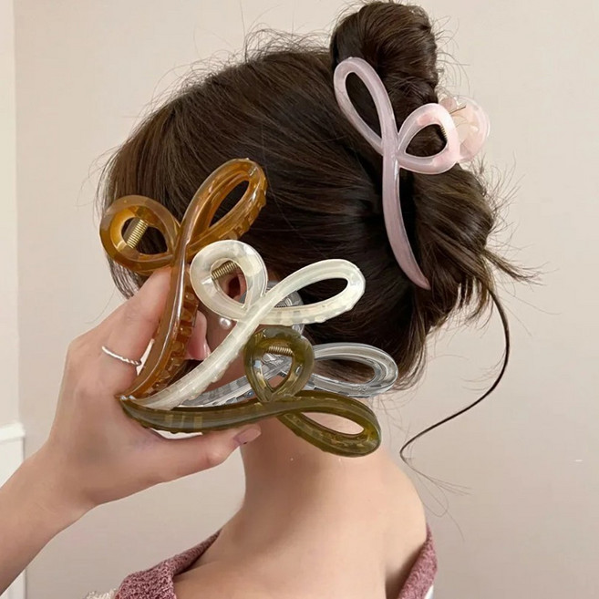 나엘 글라시 올림머리 헤어집게핀 5종세트