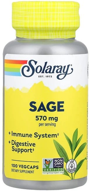 솔라레이 세이지 285mg 베지 캡슐 100정, 1개 - 쿠팡