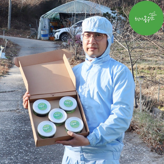 최고다농수산 자연산 명이나물 장아찌 국산 명이 절임 강원도 명의나물 산마늘 김, 명이나물 선물세트 1호 (300gx2개), 1개