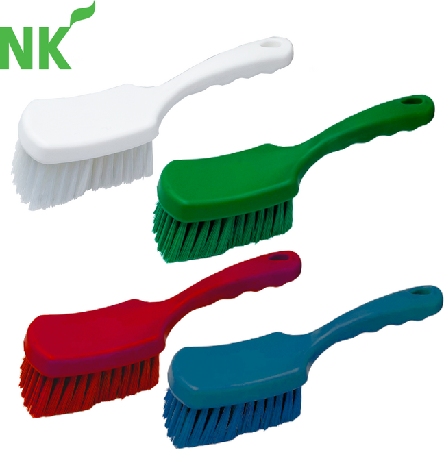 [식공구] 엔케이 넓은 다용도 솔 (짧은 손잡이) / 욕실 화장실 하수구 주방 변기 창틀 세척 바닥 업소용 브러쉬 청소 도구 용품 해썹 HACCP, 파랑, 1개