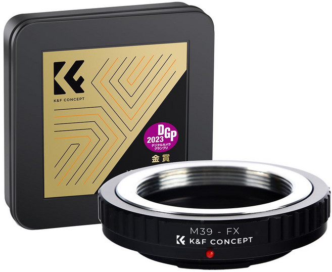 KnF M39-FX 렌즈변환 어댑터 - M39 마운트 렌즈 > 후지 X 바디 - 뒤캡옵션 __ M39 Lens to Fuji X adapter (FX cap option), M39-FX 어댑터, 1개