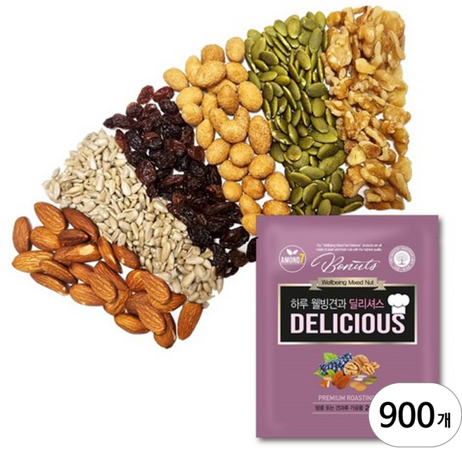 아몬드7 하루 웰빙견과 딜리셔스, 20g, 900개