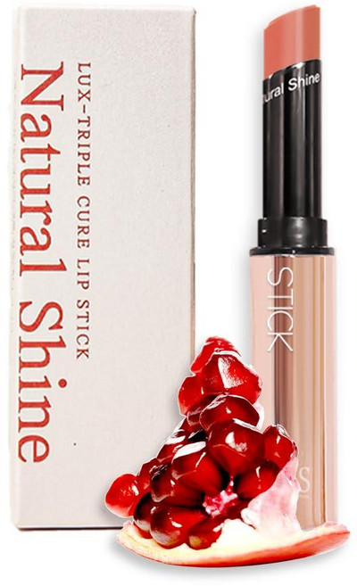 Lux Triple Cure 립스틱 타이슈 (핑크 코랄) (3.4g(0.12온스) 천연 틴트 한국 립밤 석유/파라벤 프리 성분 보습 + 각질 제거 한 번에 색칠 립밤 수분, 루이스(코랄 베이지)