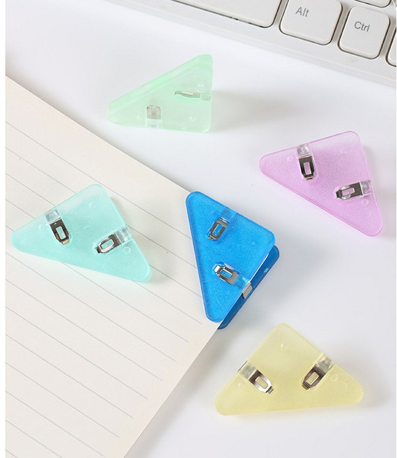 사무 문구 삼각 클립 모서리 정리 집게, 1개, 30개입, 미니