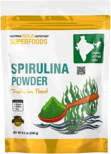 캘리포니아 골드 뉴트리션 CGN 스피루리나 분말 240g, 1개 - 쿠팡