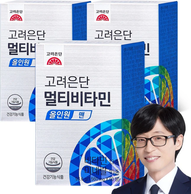 고려은단 멀티비타민 올인원 맨, 60정, 3개 - 쿠팡