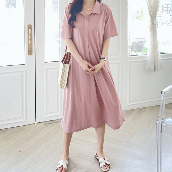 [루시다][당일출고]로안 카라 여름원피스