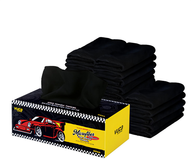 뷰카 모터스 뽑아쓰는 다용도 극세사 세차 타월, 25개