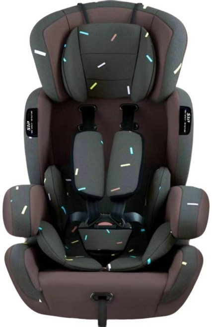 歐洲兒童汽車安全座椅 9個月-12歲 寶寶椅 嬰兒座椅, 1個, 咖啡:一個