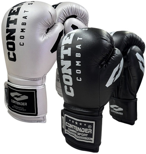 컨텐더 격투기 체육관 연습용 복싱장갑 권투글러브 K.C.100, CP-100PU, 검정, 1개