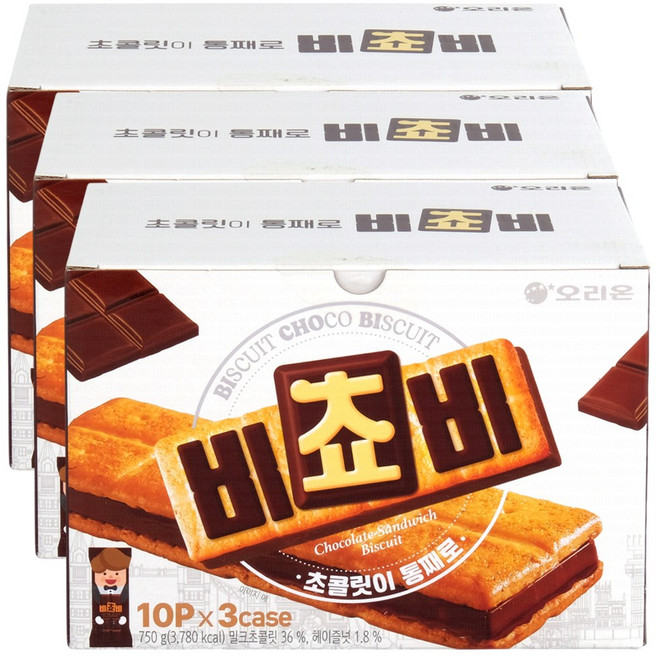 오리온 비쵸비, 750g, 3개