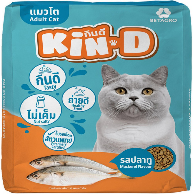 BETAGRO KIND 成貓 美味可口 健康首選, 20kg, 1包, 鯖魚