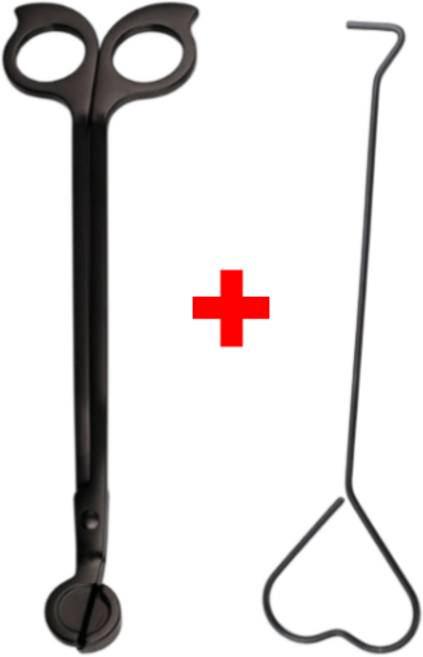 미시우먼 캔들 심지가위 윅디퍼 + 윅트리머, 1세트, 블랙