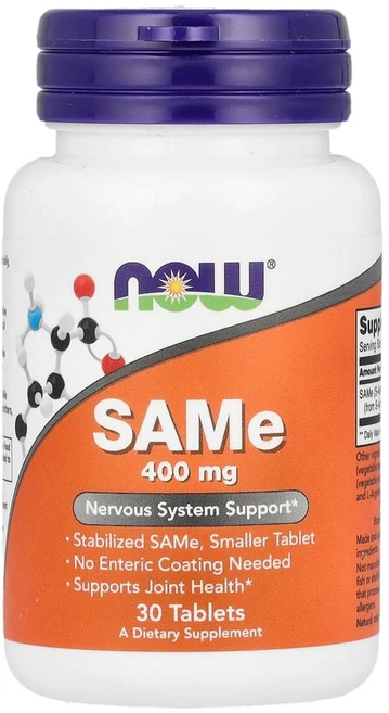 나우푸드 아데노실 메티오닌 SAMe 400mg 30정 이황산염, 1개 - 쿠팡