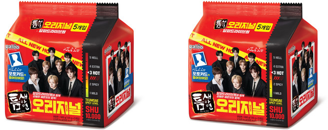 팔도 틈새라면 빨계떡 알파드라이브원 포토카드, 10개