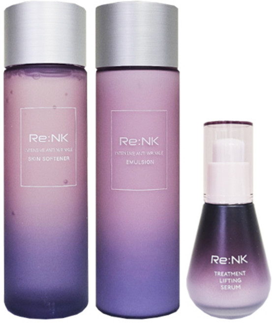 리엔케이 인텐시브 안티링클 기초 3종 - 스킨 + 에멀젼 + 트리트먼트 세럼, 1세트