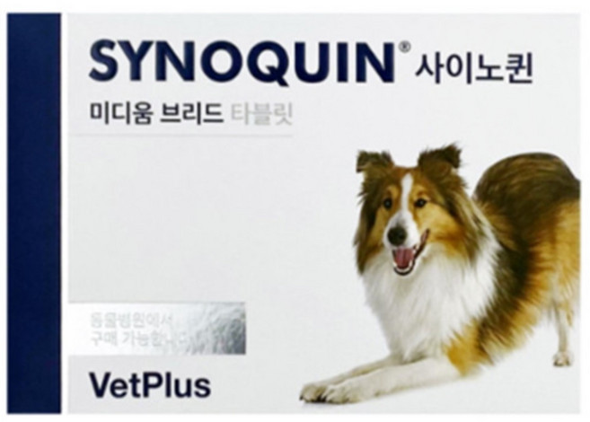 벳플러스 사이노퀸 중형견 30정 타블릿 SYNOQUIN EFA 동물병원정품 관절영양제, 뼈/관절강화, 1개
