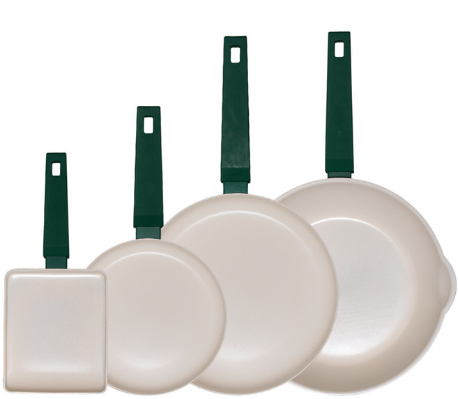 코젤 미네르바 논스틱 세라믹 코팅 프라이팬 IH 인덕션겸용 4종세트, 1세트, 궁중팬28cm+사각팬18cm+프라이팬(20+28cm), 포레스트그린