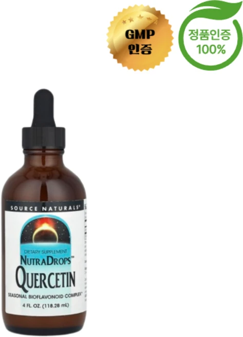 소스 내추럴스 퀘르세틴 항산화제 134mg 118.28ml, 118.28L, 1개 - 쿠팡