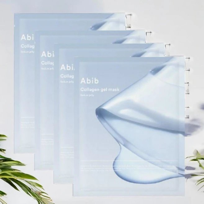 아비브 수분탄력 비건 콜라겐 겔 마스크 수분초 젤리 4개입 1개 - 쿠팡