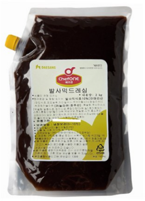 대상 쉐프원 발사믹드레싱, 2kg, 1개