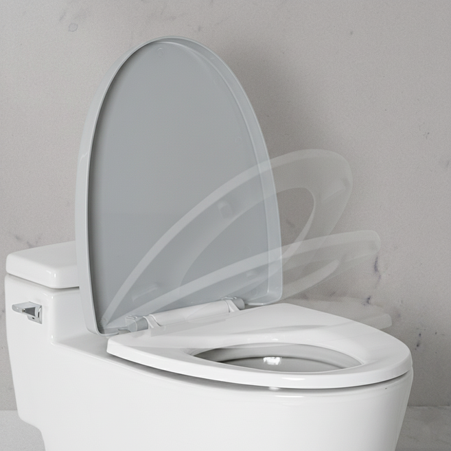 프리미엄 변기커버, 그레이, 1개