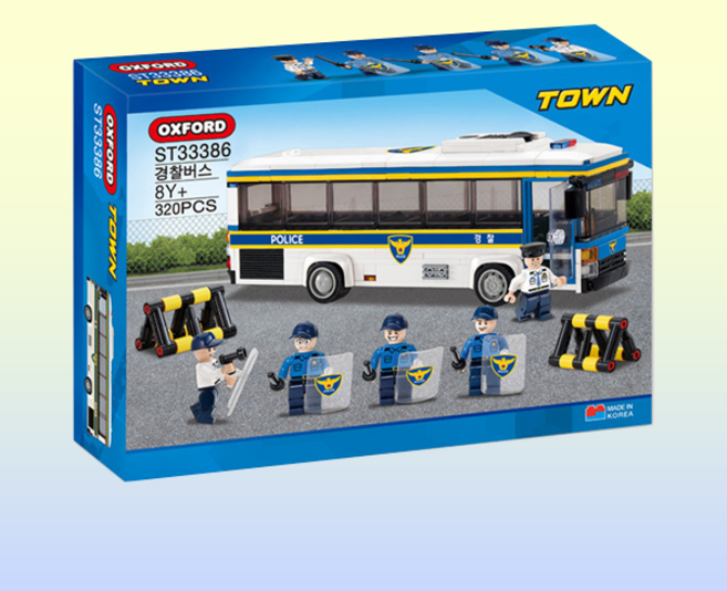 옥스포드 타운 경찰버스 장난감 ST33386, 1개