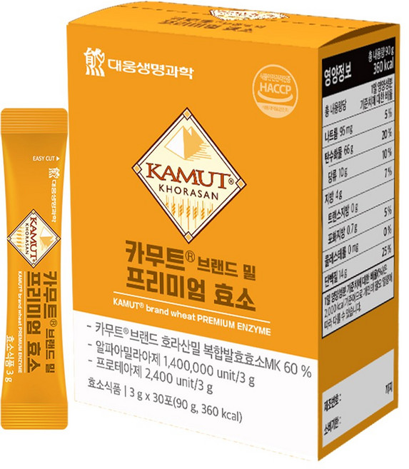 대웅생명과학 카무트R 브랜드 밀 프리미엄 효소, 90g, 1개
