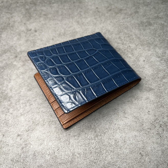 더퀴르 남자 악어지갑 남성 명품 수제 핸드메이드 반지갑 선물