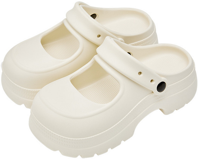 곰돌이샵 5cm 통굽 발레코어 EVA 슬리퍼 메리제인 샌들 슬리퍼