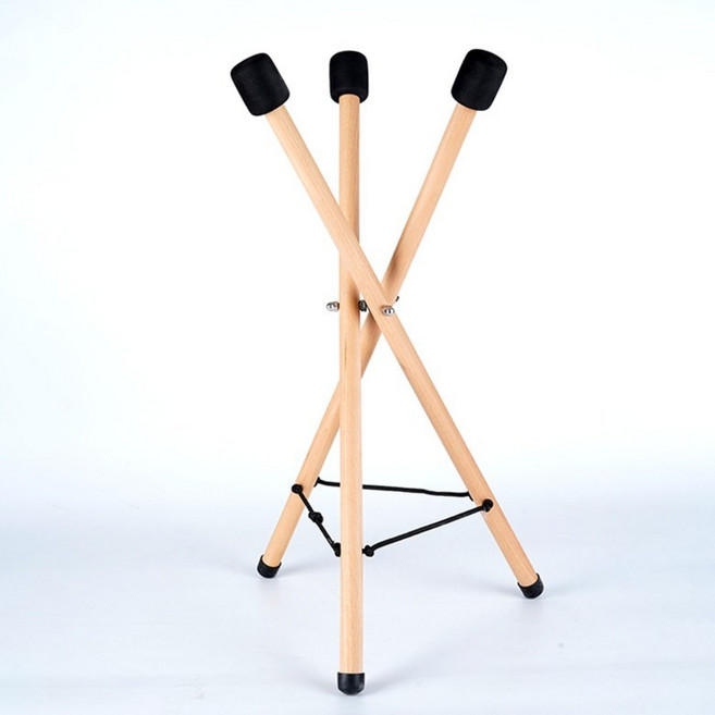 [한정이벤트] Neirny 고급 15음 D키 스틸 텅드럼 행드럼 탱크 핸드팬 명상 힐링 악기, 원목 드러그 받침대, 1개