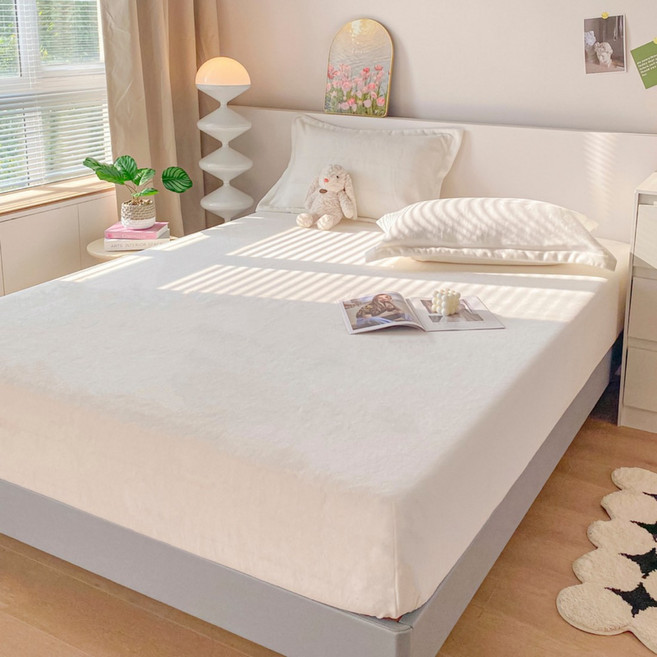 만자천홍 부드러운 따뜻한 매트리스커버