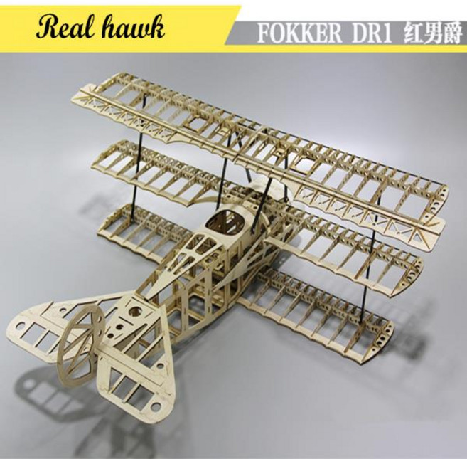 RC 비행기 레이저 컷 발사 나무 DIY 키트 FOKKER DR1 프레임 윙스팬 1000mm 모델 구축, 04 SC2204B
