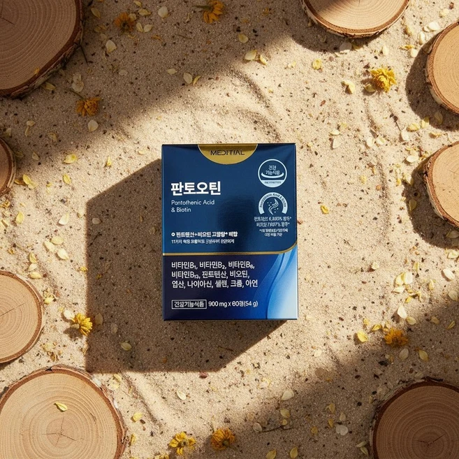 판토텐산 비오틴 메디셜 판토오틴비오틴 맥주효모, 1개, 60정 - 쿠팡