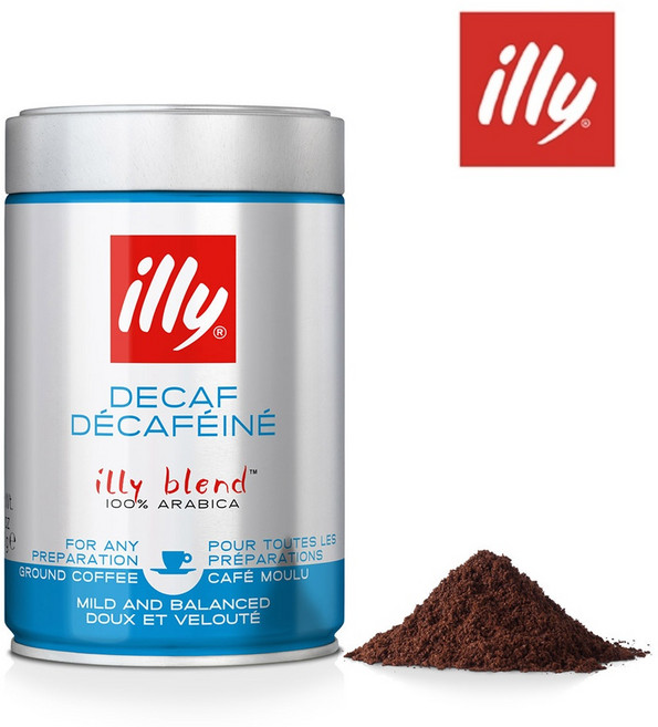 illy 義式低咖啡因咖啡粉 250g 總代理公司貨, 1個