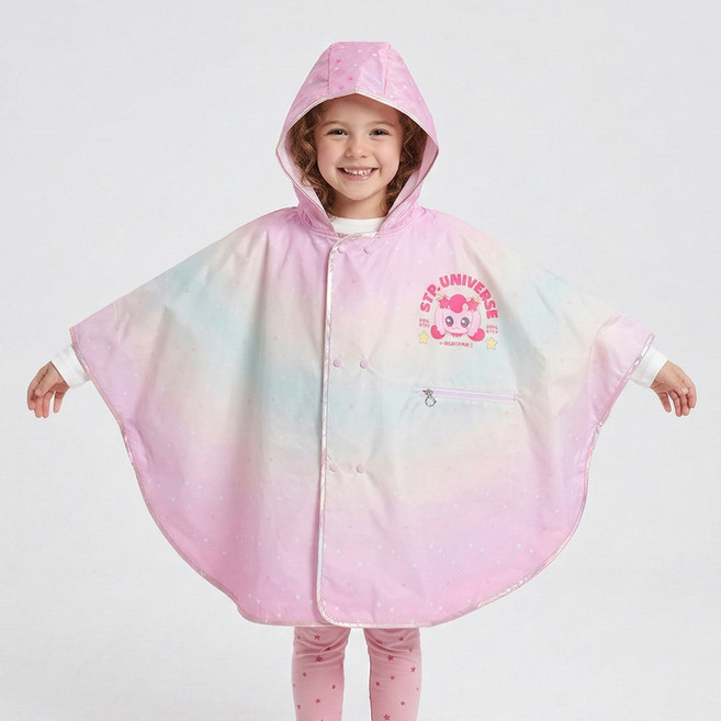 캐치티니핑 케릭터 아동 우의 어린이 판초우의