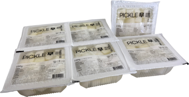 치킨무 피클무 국내산, 200g, 6개