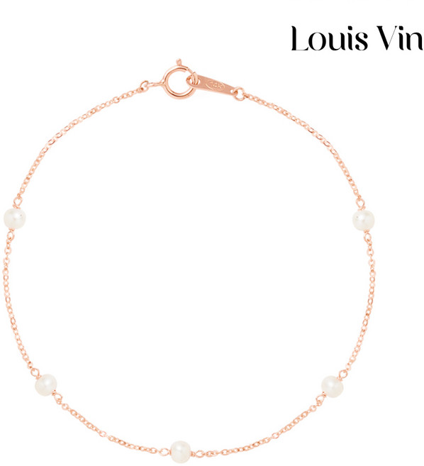 14K 진주 레이어드 퓨어 암레트 팔찌 CGBR0018