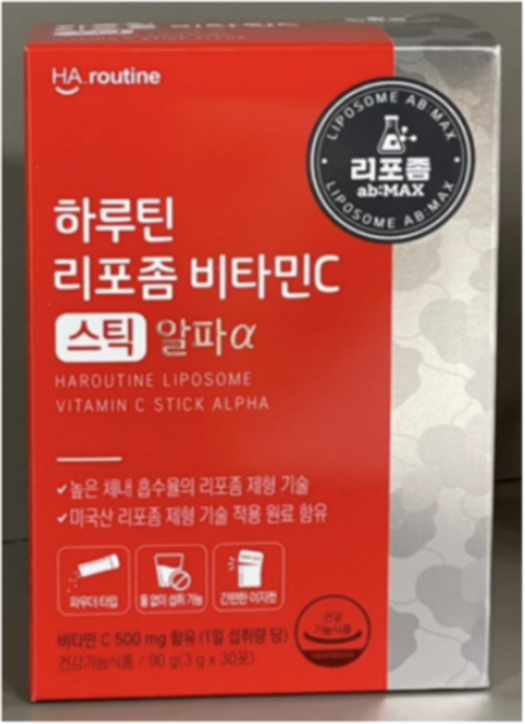 하루틴 리포좀 비타민C 스틱 알파, 3g, 90개