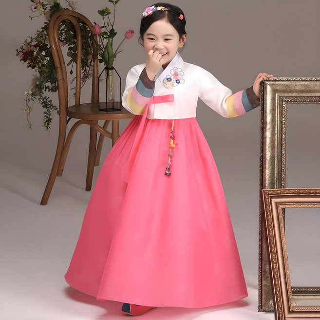 더예한복 351 나리앵두 여아한복