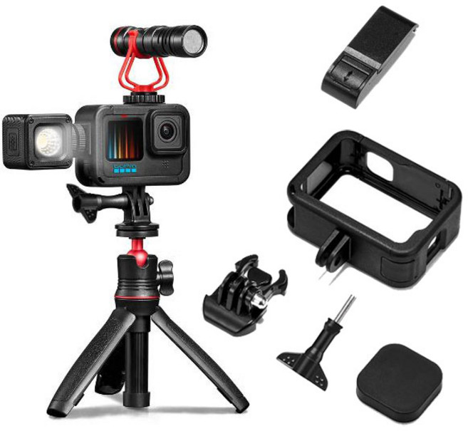 (특가) make speed 고프로9 10 11 12 13 듀얼콜드슈 프레임케이스+측면커버, 1세트, 고프로