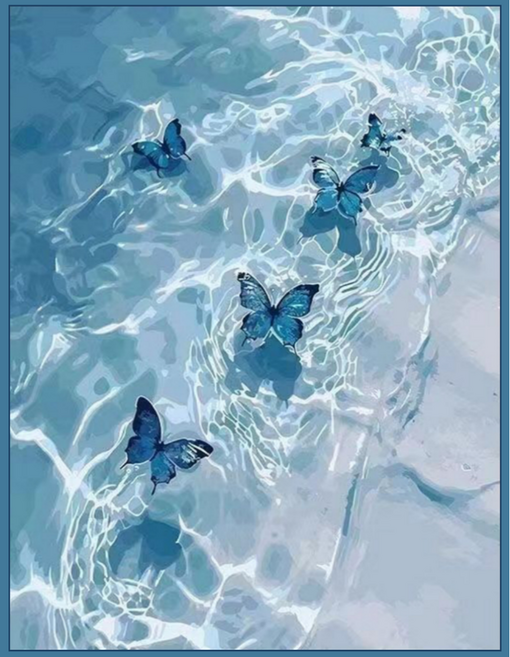 온메이드 DIY 명화그리기 그림그리기 세트 MD-220, 1개, 13 바닷가 나비