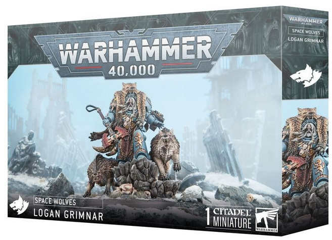 Warhammer 40 000 太空野狼 洛根·格里姆納爾 模型, 1個