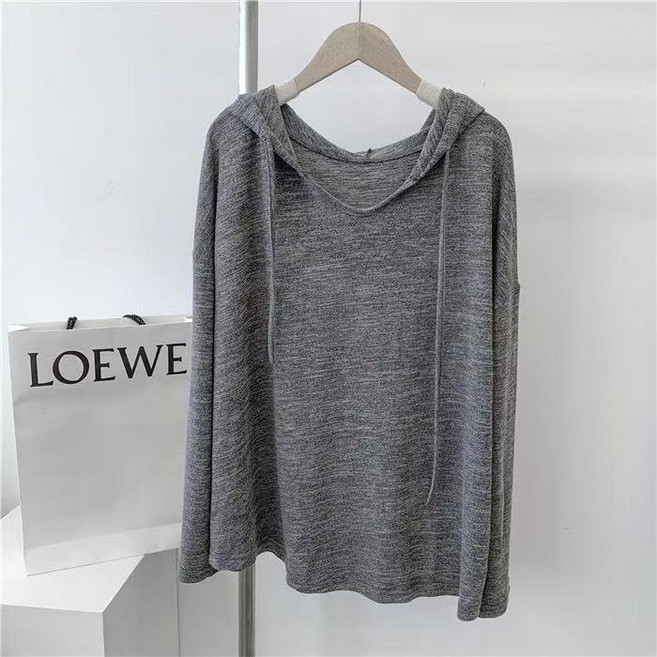 PLYU 여리여리 빅사이즈 보카시 루즈핏 후드티