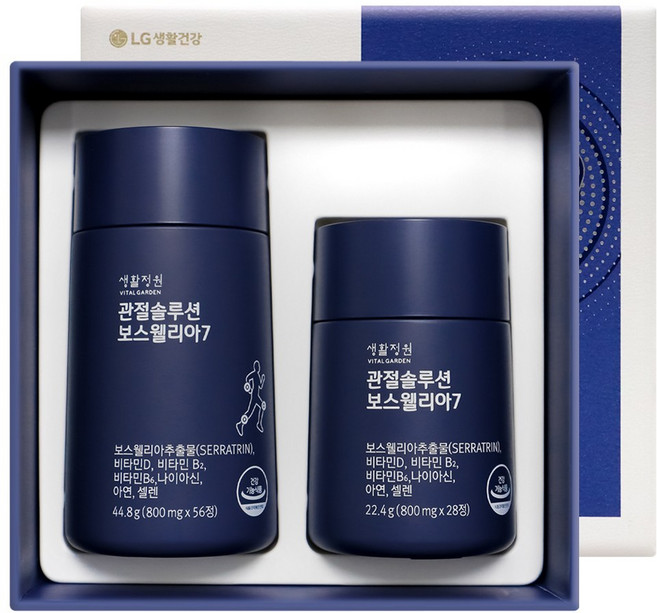 생활정원 관절솔루션 보스웰리아7 증량기획 12주분, 1세트, 84정