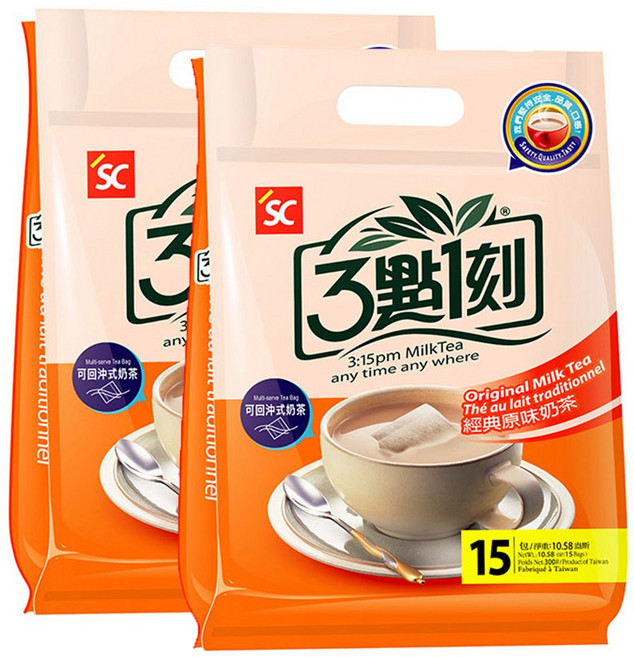 3시15분 오리지날 밀크티 티백, 20g, 15개입, 2개