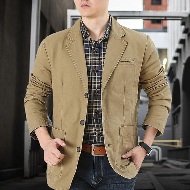 남성 중년 캐주얼 정장 자켓 패션 봄가을 상의