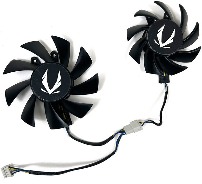 ZOTAC 65mm SUPER 트윈 핀 DC12V 냉각 75mm GeForce 1660Ti 4 GA82S2H 선풍기 0.32A GAMING 선풍기 GTX GA72S2U 166, 01 2pcs