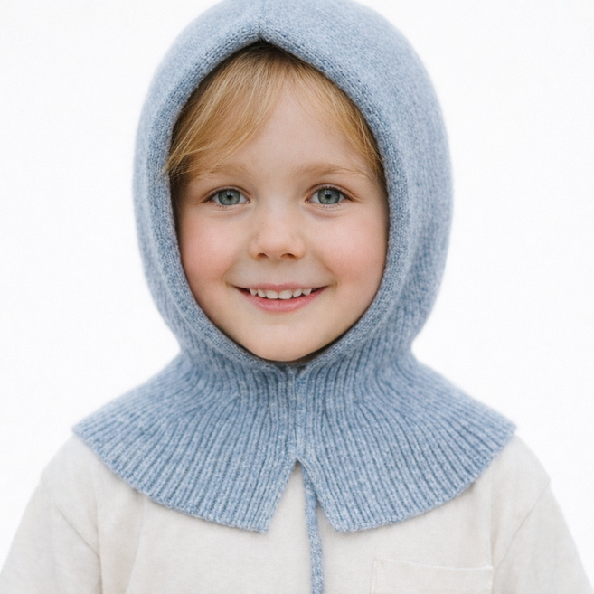 루루코알라 KC인증 고급 키즈 바라클라바 일체형 목도리 넥워머 방한용품