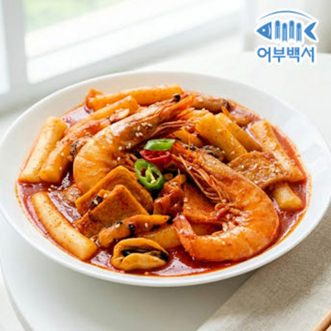 어부백서 해물 떡볶이 570g 순한맛 매운맛, 보통맛, 3개